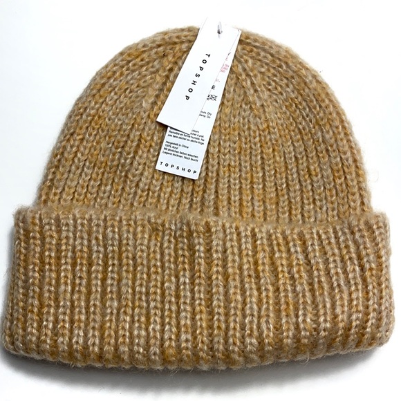Topshop Accessories - Topshop Scandi light tan beanie hat NWT